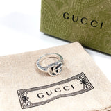 GUCCI Ring 627760 J8400 0701 Double G key motif ring Silver925 #US 6 Silver unisex Second hand