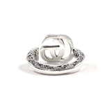 GUCCI Ring 627760 J8400 0701 Double G key motif ring Silver925 #US 6 Silver unisex Second hand