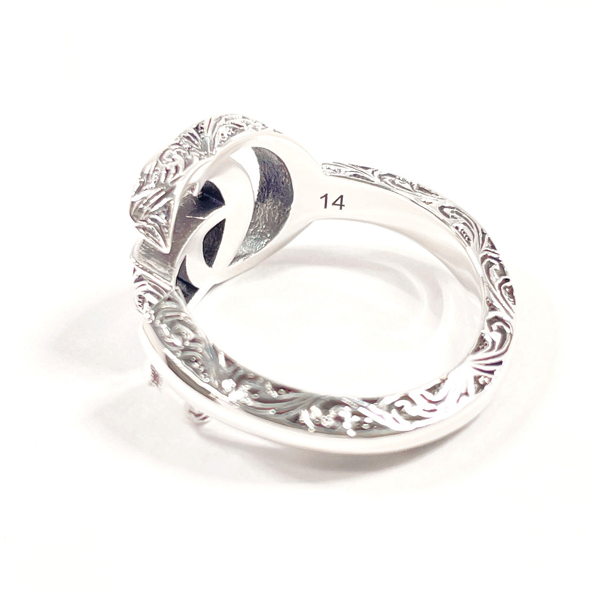 GUCCI Ring 627760 J8400 0701 Double G key motif ring