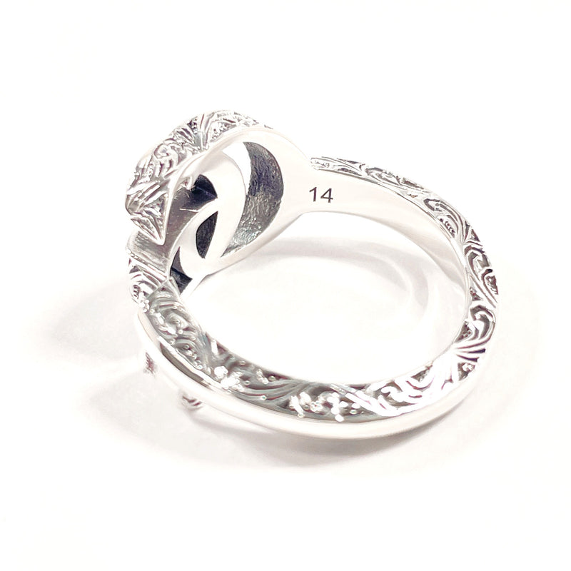 GUCCI Ring 627760 J8400 0701 Double G key motif ring Silver925 #US 6 Silver unisex Second hand