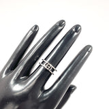 GUCCI Ring Interlocking G slim open band Silver925 #US 5 1/2 Silver Women Second hand