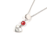 GUCCI Necklace Trademark Heart Silver925/Stone Silver Women Second hand