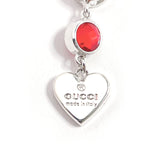 GUCCI Necklace Trademark Heart Silver925/Stone Silver Women Second hand