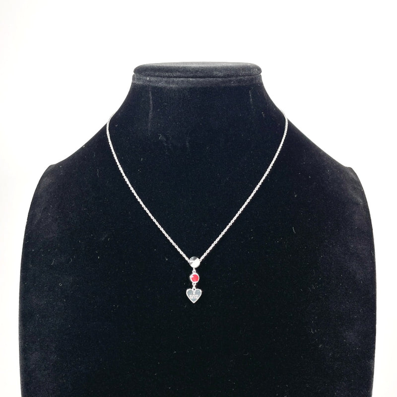 GUCCI Necklace Trademark Heart Silver925/Stone Silver Women Second hand