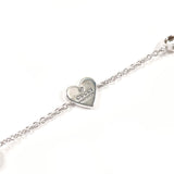 GUCCI bracelet Trademark Heart Silver925/amethyst Silver Silver Women Second hand