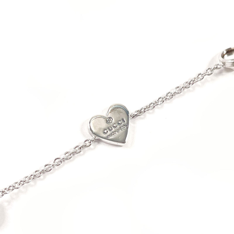 GUCCI bracelet Trademark Heart Silver925/amethyst Silver Silver Women Second hand
