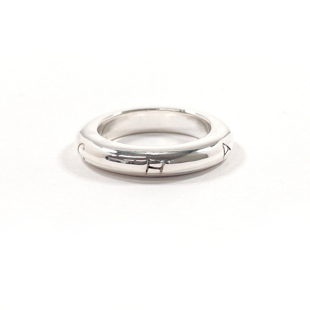 CHANEL Ring logo vintage Silver925 #US 6 1/4 Silver Women