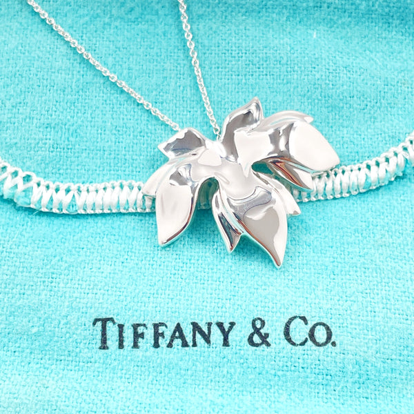 TIFFANY&Co. Necklace Maple leaf Sterling Silver Silver Women Second hand