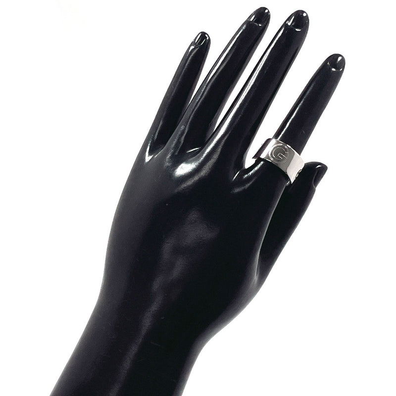 GUCCI Ring G logo wide ring Silver925 #US 5 1/4 Silver Women Second hand