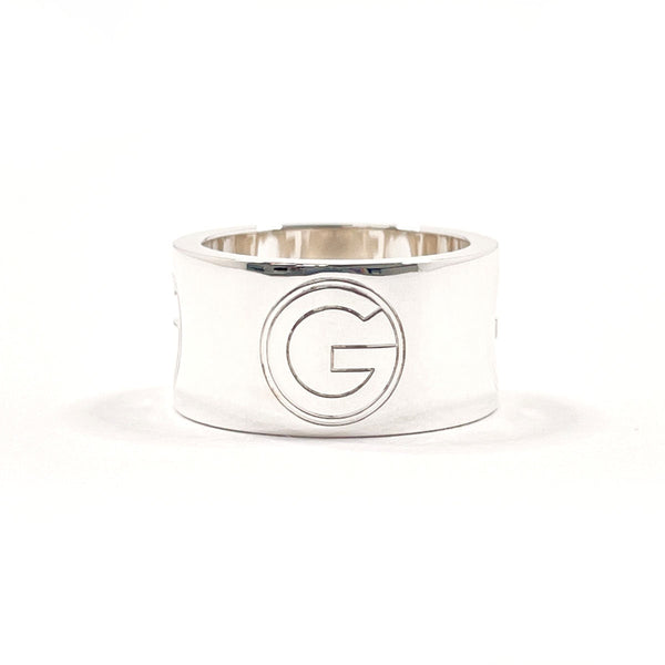 GUCCI Ring G logo wide ring Silver925 #US 5 1/4 Silver Women Second hand