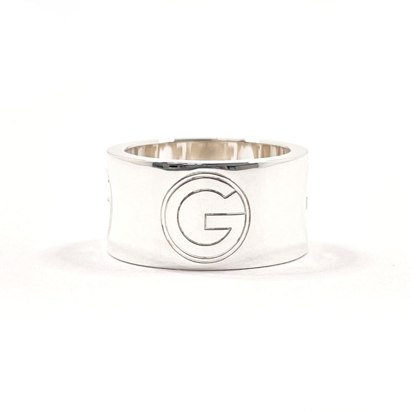 GUCCI Ring G logo wide ring Silver925 #US 5 1/4 Silver Women Second hand