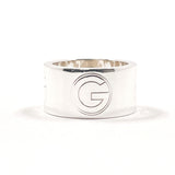 GUCCI Ring G logo wide ring Silver925 #US 5 1/4 Silver Women Second hand