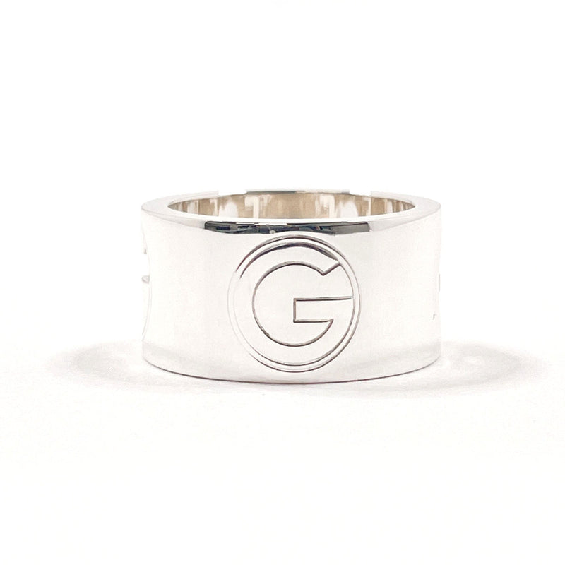 GUCCI Ring G logo wide ring Silver925 #US 5 1/4 Silver Women Second hand