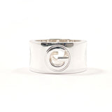 GUCCI Ring G logo wide ring Silver925 #US 5 1/4 Silver Women Second hand