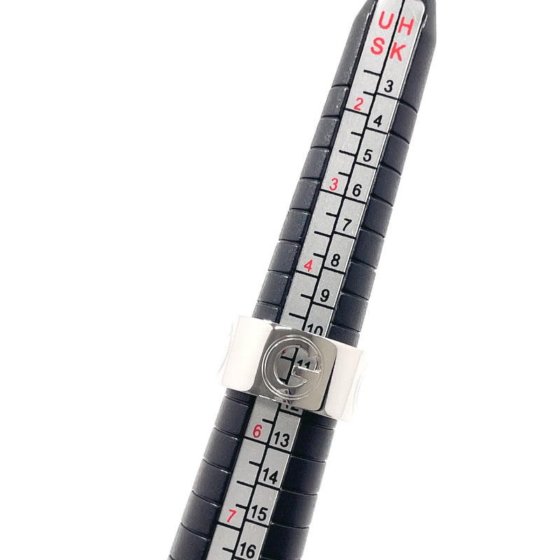 GUCCI Ring G logo wide ring Silver925 #US 5 1/4 Silver Women Second hand