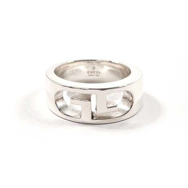 GUCCI Ring Double G logo Silver925 #US 6 Silver unisex Second hand
