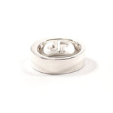 GUCCI Ring Double G logo Silver925 #US 6 Silver unisex Second hand