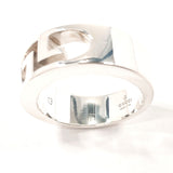 GUCCI Ring Double G logo Silver925 #US 6 Silver unisex Second hand