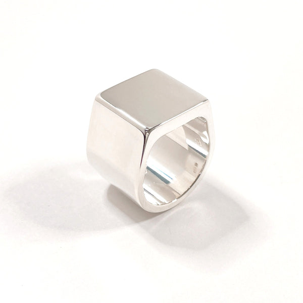 GUCCI Ring Square Signet Silver925 #US 5 1/2 Silver unisex Second hand