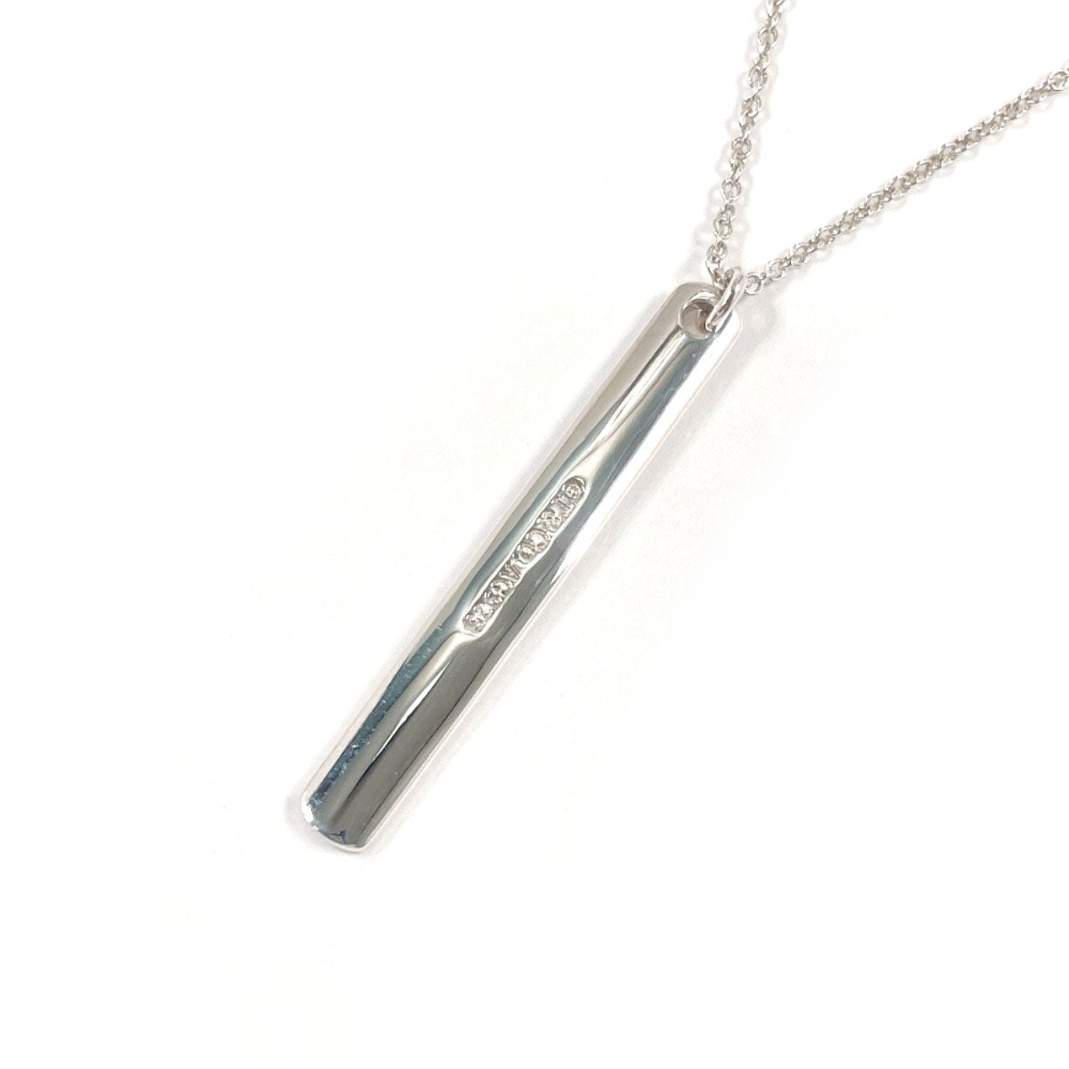 TIFFANY＆Co ナロー ネックレスSV925 メンズnecklace TIFFANY&Co. Necklace 1837 Narrow Bar Pendant Silver925 Silver