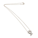 TIFFANY&Co. Necklace Rubbing Heart 1P Diamond Paloma Picasso Silver925/diamond Silver Women Second hand