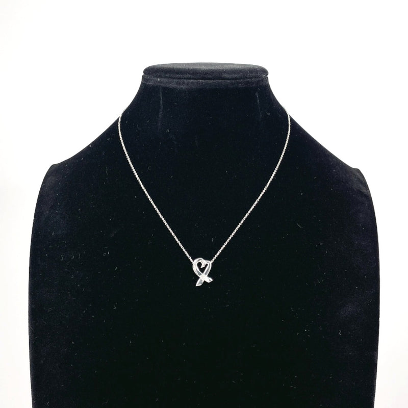 TIFFANY&Co. Necklace Rubbing Heart 1P Diamond Paloma Picasso Silver925/diamond Silver Women Second hand