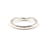 TIFFANY&Co. Ring Curved bundling Elsa Peretti Silver925 #US 4 3/4 Silver Women Second hand