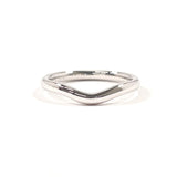 TIFFANY&Co. Ring Curved bundling Elsa Peretti Pt950Platinum #US 5 1/4 Silver Women Second hand