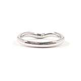 TIFFANY&Co. Ring Curved bundling Elsa Peretti Pt950Platinum #US 5 1/4 Silver Women Second hand