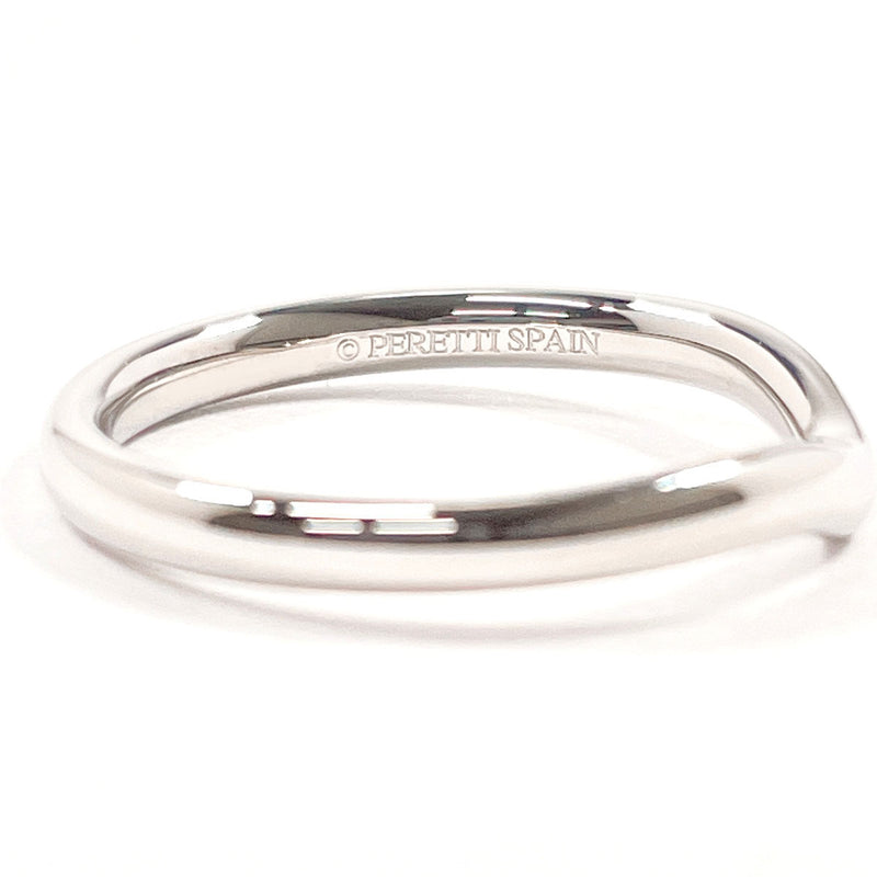 TIFFANY&Co. Ring Curved bundling Elsa Peretti Pt950Platinum #US 5 1/4 Silver Women Second hand