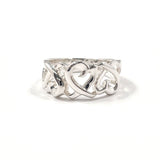 TIFFANY&Co. Ring Triple rubbing heart Paloma Picasso Silver925 #US 4 3/4 Silver Women Second hand