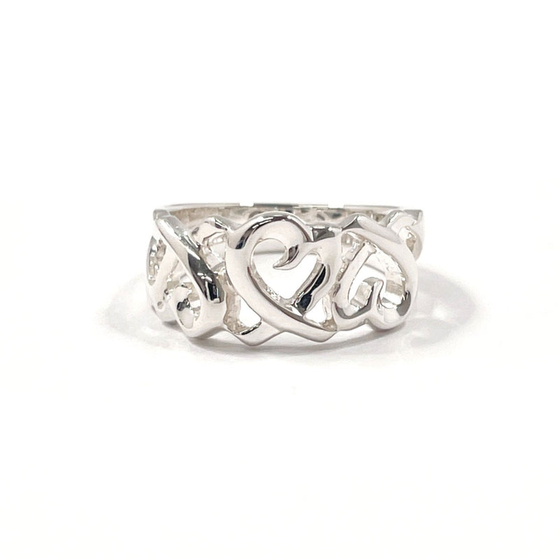 TIFFANY&Co. Ring Triple rubbing heart Paloma Picasso Silver925 #US 4 3/4 Silver Women Second hand