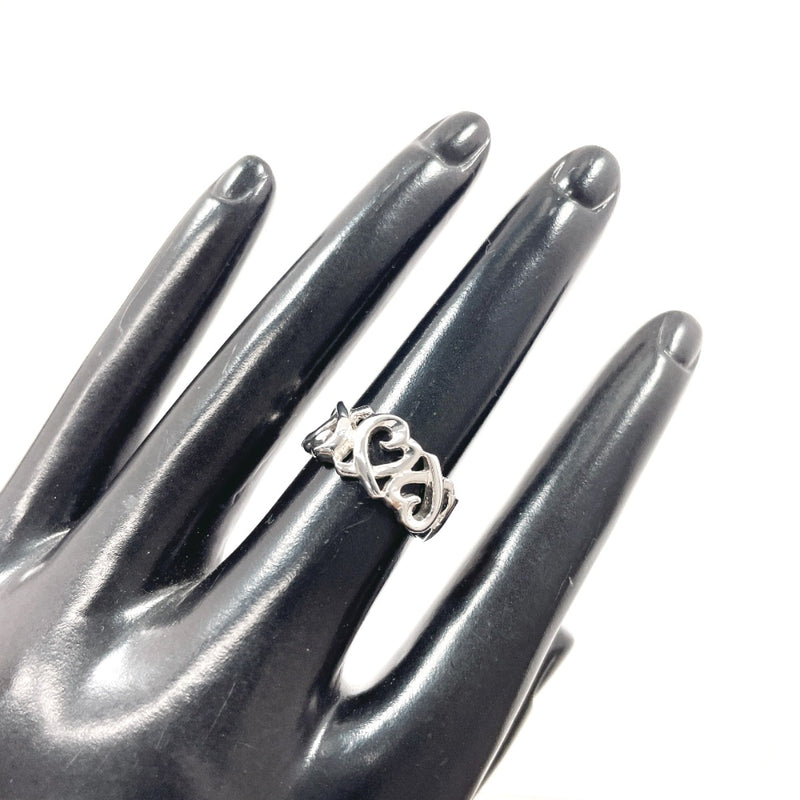 TIFFANY&Co. Ring Triple rubbing heart Paloma Picasso Silver925 #US 4 3/4 Silver Women Second hand
