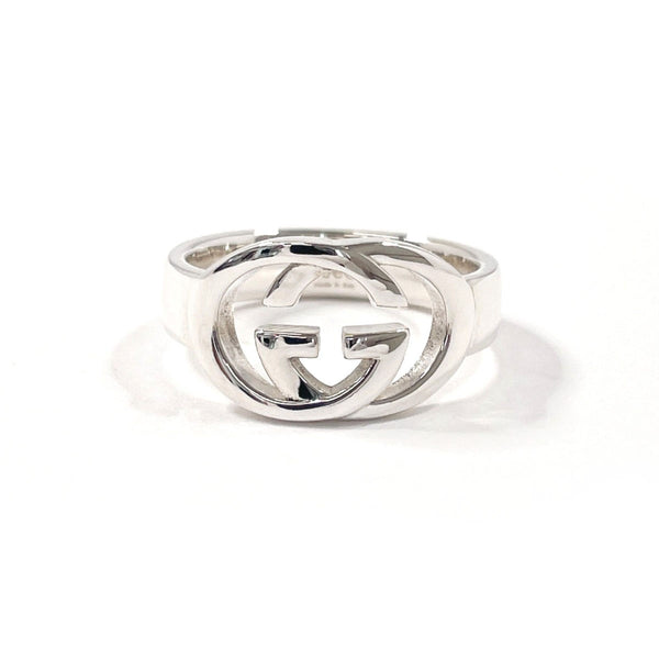 GUCCI Ring Interlocking G Silver925 #US 7 1/4 Silver mens Second hand