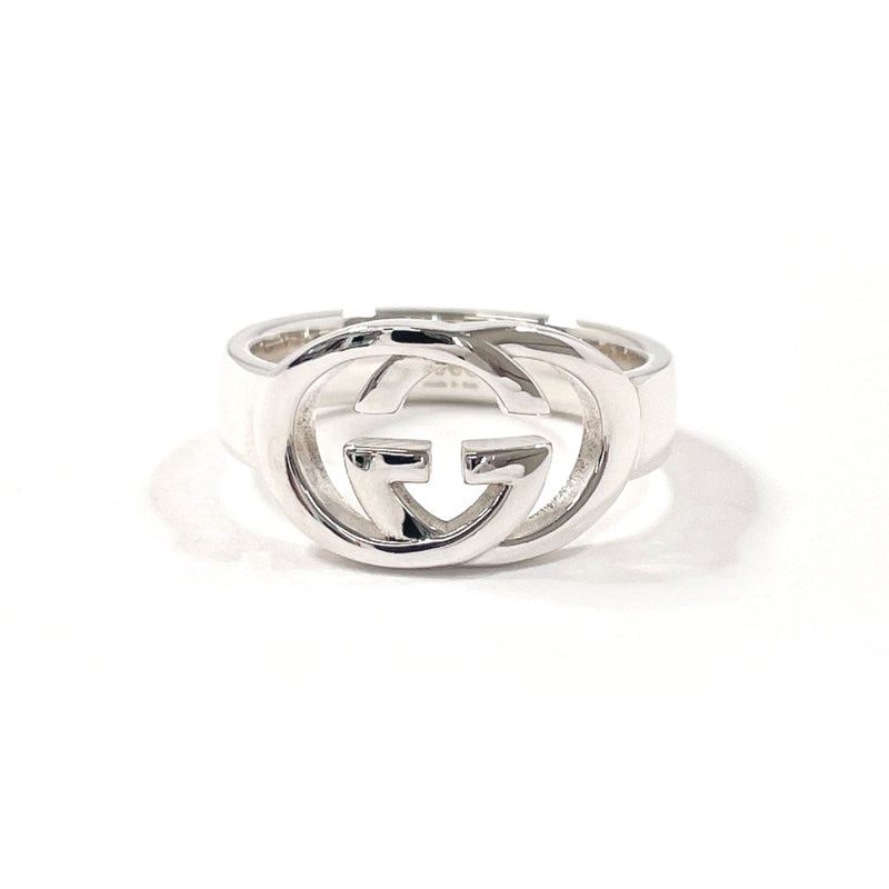 GUCCI Ring Interlocking G Silver925 #US 7 1/4 Silver mens Second hand