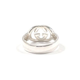 GUCCI Ring Interlocking G Silver925 #US 7 1/4 Silver mens Second hand