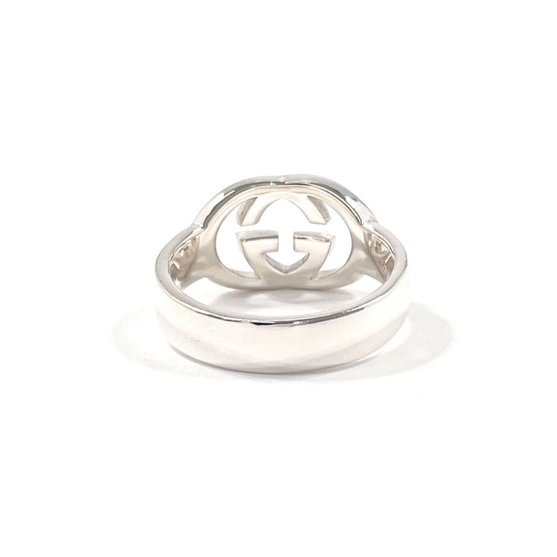 GUCCI Ring Interlocking G Silver925 #US 7 1/4 Silver mens Second hand
