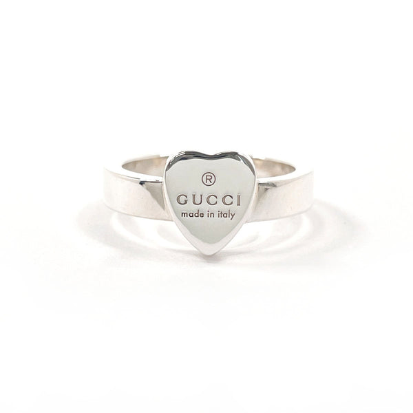 GUCCI Ring Trademark Heart Silver925 #US 6 1/2 Silver Women Second hand