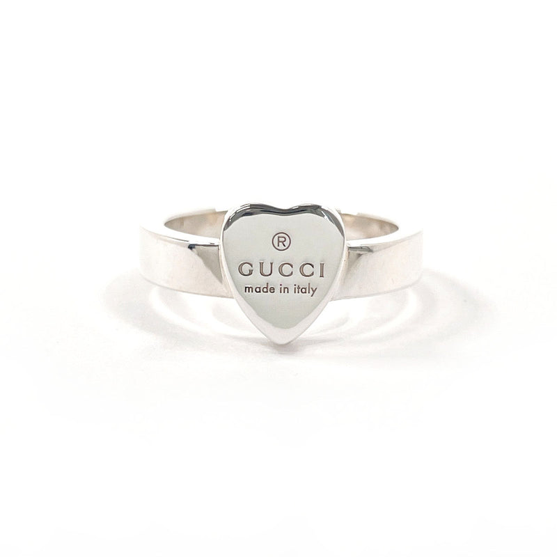 GUCCI Ring Trademark Heart Silver925 #US 6 1/2 Silver Women Second hand