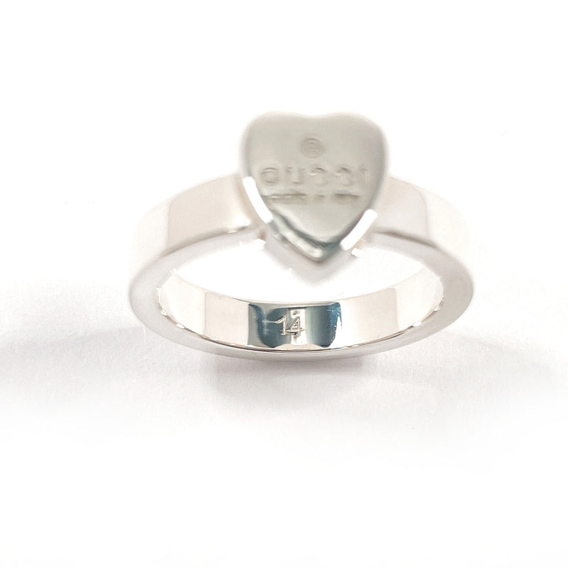 GUCCI Ring Trademark Heart Silver925 #US 6 1/2 Silver Women Second hand