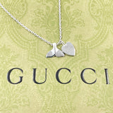GUCCI Necklace Heart whale tail Silver925 Silver Women Second hand