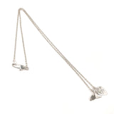 GUCCI Necklace Heart whale tail Silver925 Silver Women Second hand