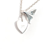 GUCCI Necklace Heart whale tail Silver925 Silver Women Second hand