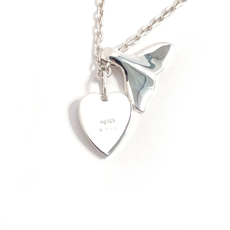 GUCCI Necklace Heart whale tail Silver925 Silver Women Second hand