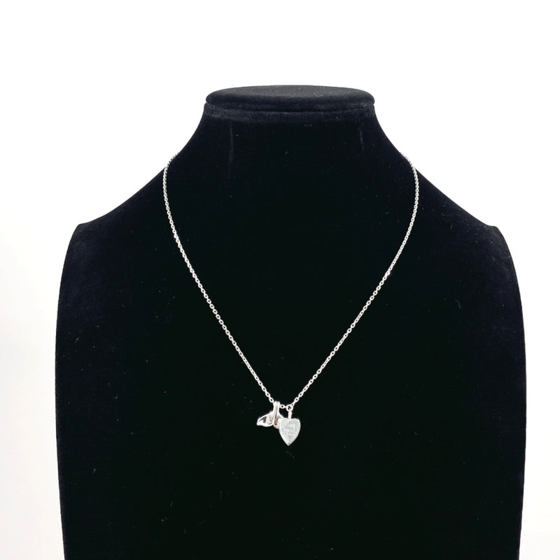 GUCCI Necklace Heart whale tail Silver925 Silver Women Second hand