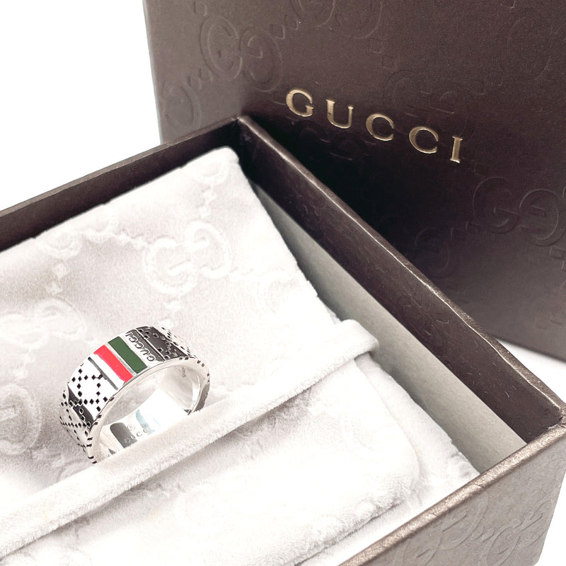 GUCCI Ring Diamantissima Sherry line Silver925 #US 5 3/4 Silver Women Second hand