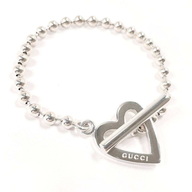 GUCCI bracelet Ball Chain Heart Silver925 Silver Women Second hand