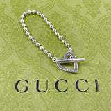 GUCCI bracelet Ball Chain Heart Silver925 Silver Women Second hand