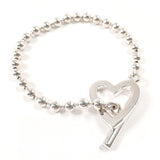 GUCCI bracelet Ball Chain Heart Silver925 Silver Women Second hand