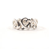 TIFFANY&Co. Ring Triple rubbing heart Paloma Picasso Silver925 #US 5 1/2 Silver Women Second hand